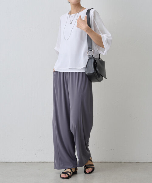 BEARDSLEY（ビアズリー）の「ウエストギャザーワイドパンツ