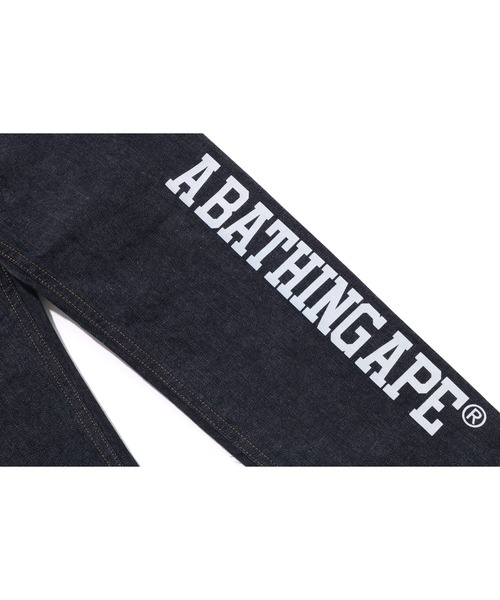 A BATHING APE（アベイシングエイプ）の「10OZ STRETCH DENIM TAPERED PANTS（デニムパンツ・キッズ・インディゴブルー・110/130/140/90/100/120）」の3枚目の写真
