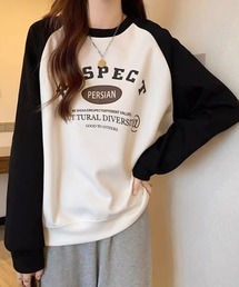 Pittok（ピットク）の「長袖スウェット ロゴトレーナー（スウェット）」