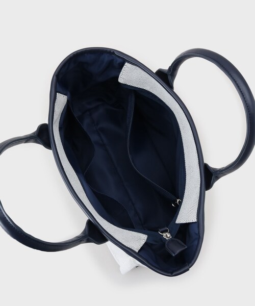 adabat（アダバット）の「◆キャンバスカートバッグ（トートバッグ・レディース・ネイビー/ホワイト・00）」の12枚目の写真