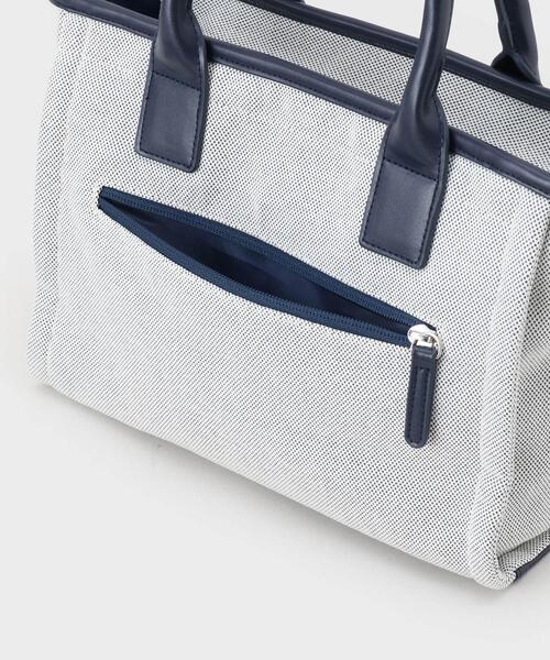 adabat（アダバット）の「◆キャンバスカートバッグ（トートバッグ・レディース・ネイビー/ホワイト・00）」の15枚目の写真