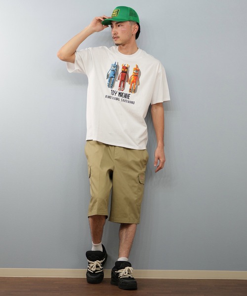 TOY MACHINE(トイ マシーン)の「【ムラサキスポーツ限定】TOY MACHINE/トイマシーン 半袖Tシャツ ビッグシルエット Tシャツ MTMSFST8(Tシャツ/カットソー・メンズ・ホワイト/サンドベージュ/ブラック・XL/L/M)」の6枚目の写真
