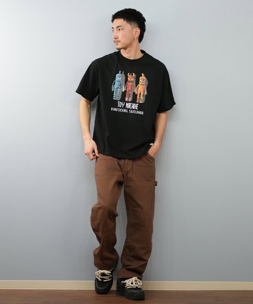TOY MACHINE(トイ マシーン)の「【ムラサキスポーツ限定】TOY MACHINE/トイマシーン 半袖Tシャツ ビッグシルエット Tシャツ MTMSFST8(Tシャツ/カットソー・メンズ・ホワイト/サンドベージュ/ブラック・XL/L/M)」の11枚目の写真