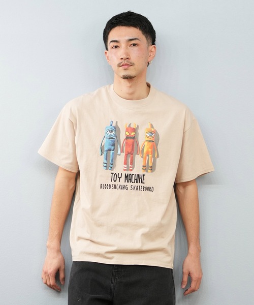 TOY MACHINE(トイ マシーン)の「【ムラサキスポーツ限定】TOY MACHINE/トイマシーン 半袖Tシャツ ビッグシルエット Tシャツ MTMSFST8(Tシャツ/カットソー・メンズ・ホワイト/サンドベージュ/ブラック・XL/L/M)」の13枚目の写真