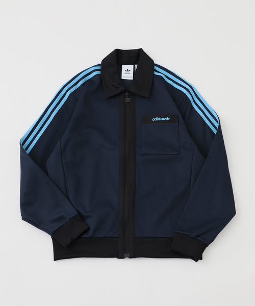 adidas（アディダス）の「ADIDAS / アディダス　ORI TRACK TOP（ブルゾン・メンズ・ネイビー/グリーン・MEDIUM/LARGE）」の2枚目の写真