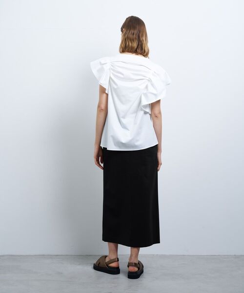 LANVIN en Bleu(ランバンオンブルー)の「ランダムタックドレープカットソー(Tシャツ/カットソー・レディース・イエロー/ネイビー/オフホワイト・38)」の19枚目の写真