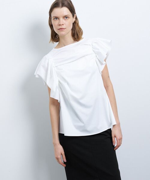LANVIN en Bleu(ランバンオンブルー)の「ランダムタックドレープカットソー(Tシャツ/カットソー・レディース・イエロー/ネイビー/オフホワイト・38)」の20枚目の写真