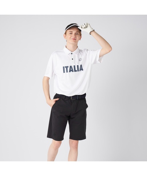 Kappa(カッパ)の「Kappa カッパ ITALIA 半袖 ポロシャツ 紫外線対策 UVカット 吸汗速乾 ハーフボタン ブランド ロゴ Tシャツ(ポロシャツ・メンズ・ブラック×ブラック/ホワイト/ブラック/ネイビー・LL/L/M)」の6枚目の写真