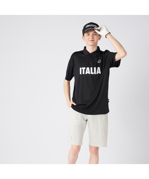 Kappa(カッパ)の「Kappa カッパ ITALIA 半袖 ポロシャツ 紫外線対策 UVカット 吸汗速乾 ハーフボタン ブランド ロゴ Tシャツ(ポロシャツ・メンズ・ブラック×ブラック/ホワイト/ブラック/ネイビー・LL/L/M)」の14枚目の写真