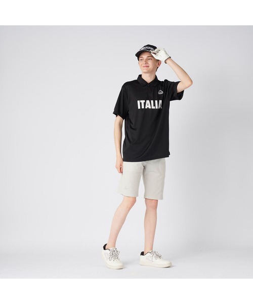Kappa(カッパ)の「Kappa カッパ ITALIA 半袖 ポロシャツ 紫外線対策 UVカット 吸汗速乾 ハーフボタン ブランド ロゴ Tシャツ(ポロシャツ・メンズ・ブラック×ブラック/ホワイト/ブラック/ネイビー・LL/L/M)」の15枚目の写真