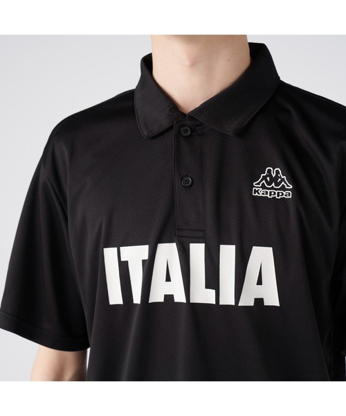 Kappa(カッパ)の「Kappa カッパ ITALIA 半袖 ポロシャツ 紫外線対策 UVカット 吸汗速乾 ハーフボタン ブランド ロゴ Tシャツ(ポロシャツ・メンズ・ブラック×ブラック/ホワイト/ブラック/ネイビー・LL/L/M)」の19枚目の写真