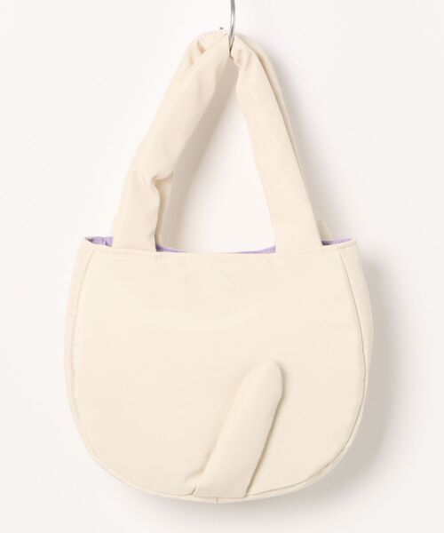 SVEC（シュベック）の「Favori / ネコ 中綿 ビジュー｜パフネコトートバッグ（トートバッグ・レディース・グレー/ブラック/アイボリー・FREE）」の9枚目の写真