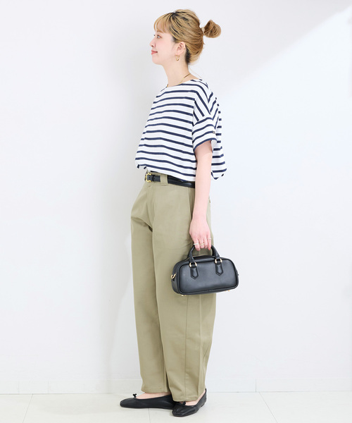 Le Minor（ルミノア）の「LE MINOR/ルミノア ボーダーS/STEE（Tシャツ/カットソー・レディース・ブラック/ブルー/ネイビー/イエロー・FREE）」の13枚目の写真