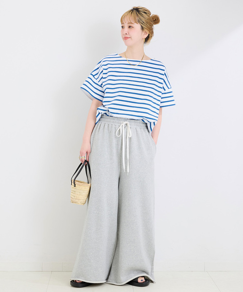 Le Minor（ルミノア）の「LE MINOR/ルミノア ボーダーS/STEE（Tシャツ/カットソー・レディース・ブラック/ブルー/ネイビー/イエロー・FREE）」の20枚目の写真