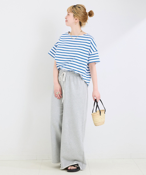 Le Minor（ルミノア）の「LE MINOR/ルミノア ボーダーS/STEE（Tシャツ/カットソー・レディース・ブラック/ブルー/ネイビー/イエロー・FREE）」の21枚目の写真