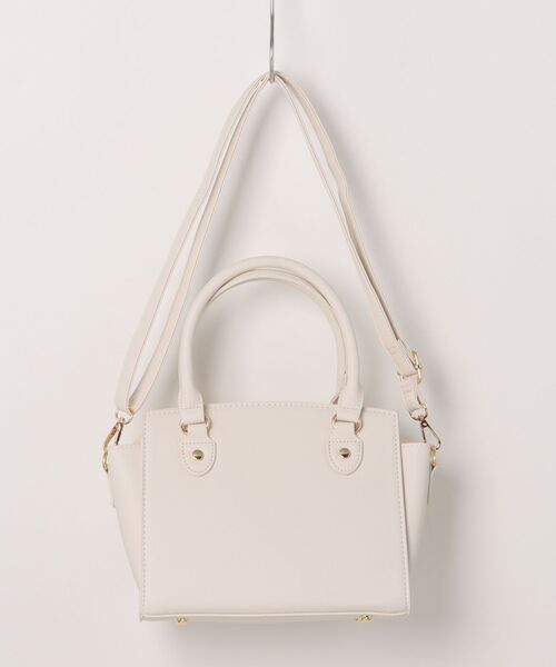 ALTROSE(アルトローズ)の「【ALTROSE】アルトローズ シャロー2WAYミニトート 綺麗め ALT332491(トートバッグ・レディース・アイボリー/ブラック/ピンクベージュ/グレー・FREE)」の5枚目の写真