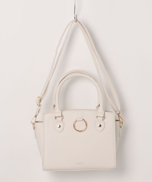 ALTROSE(アルトローズ)の「【ALTROSE】アルトローズ シャロー2WAYミニトート 綺麗め ALT332491(トートバッグ・レディース・アイボリー/ブラック/ピンクベージュ/グレー・FREE)」の18枚目の写真