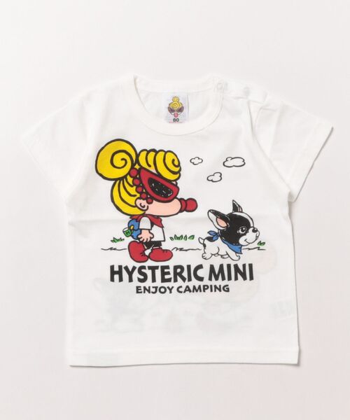 ヒスミニTシャツ　MY FIRST HYSTERIC PLAYHOUSE 正規品 MY FIRST HYSTERIC MINI TEDDY MINILA 半袖Tシャツ 65：オレンジ