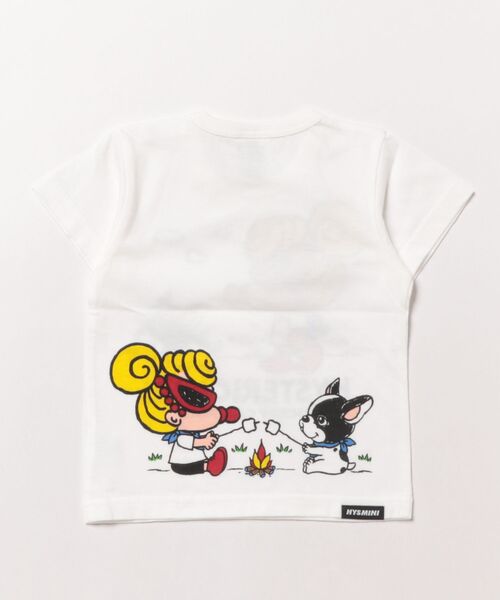 HYSTERIC MINI（ヒステリックミニ）の「MY FIRST HYSTERIC　MINI&J ENJOY CAMP 半袖Tシャツ（Tシャツ/カットソー・キッズ・エメラルド/ホワイト・90/80）」の3枚目の写真