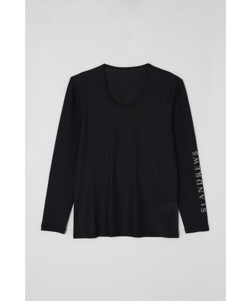 St ANDREWS(セントアンドリュース)の「【St ANDREWS】ツインコットUV×SUNPROFITメッシュ長袖Uネックカットソー (MENS)(Tシャツ/カットソー・メンズ・ホワイト・L/M)」の6枚目の写真