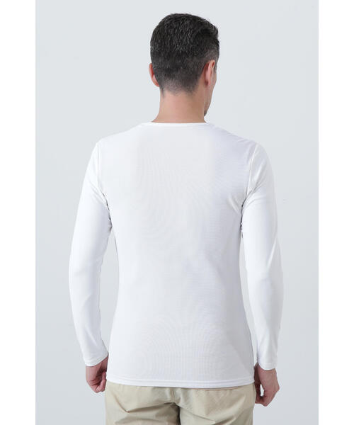 St ANDREWS(セントアンドリュース)の「【St ANDREWS】ツインコットUV×SUNPROFITメッシュ長袖Uネックカットソー (MENS)(Tシャツ/カットソー・メンズ・ホワイト・L/M)」の11枚目の写真