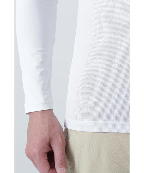 St ANDREWS(セントアンドリュース)の「【St ANDREWS】ツインコットUV×SUNPROFITメッシュ長袖Uネックカットソー (MENS)(Tシャツ/カットソー・メンズ・ホワイト・L/M)」の14枚目の写真
