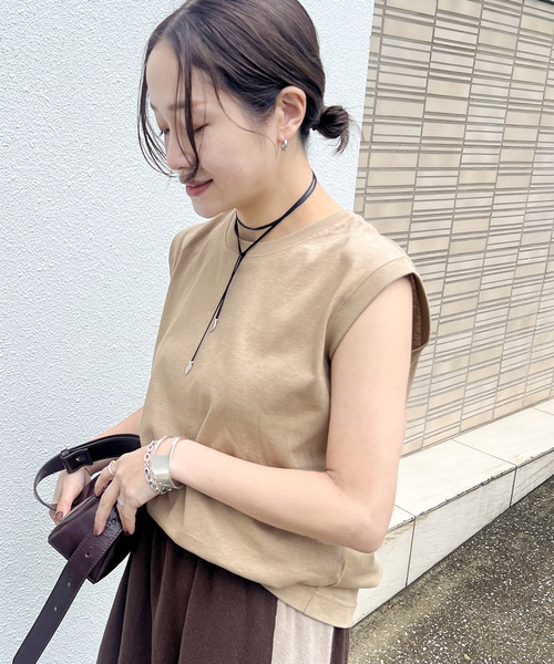 追加》汗ジミ防止天竺ノースリーブ（Tシャツ/カットソー）｜JOURNAL