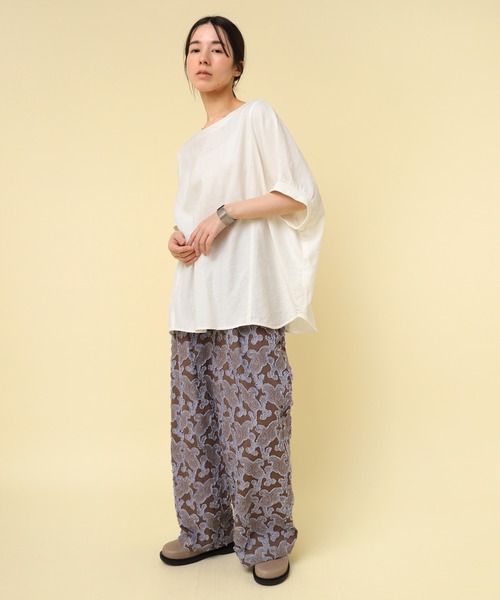 RNA-N(アールエヌエーエヌ)の「R4337 ペイズリーカットJQパンツ(その他パンツ・レディース・ブラック/グレイッシュベージュ/オフホワイト・FREE)」の18枚目の写真