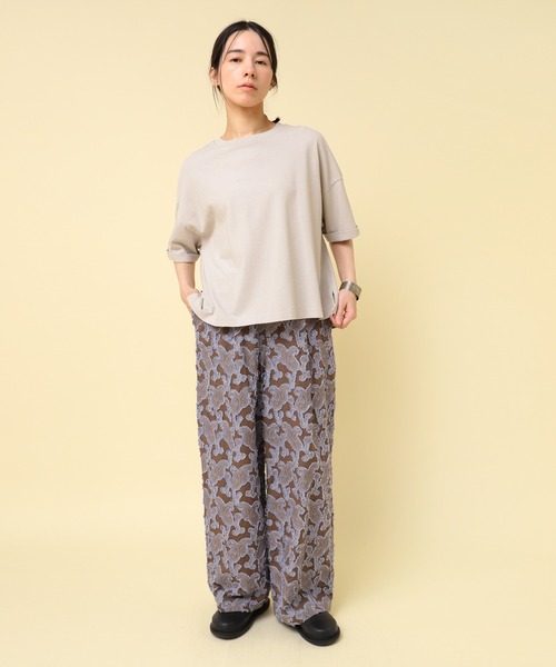 RNA-N(アールエヌエーエヌ)の「R4337 ペイズリーカットJQパンツ(その他パンツ・レディース・ブラック/グレイッシュベージュ/オフホワイト・FREE)」の19枚目の写真