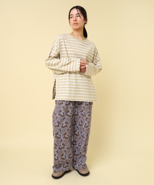 R4337 ペイズリーカットJQパンツ 