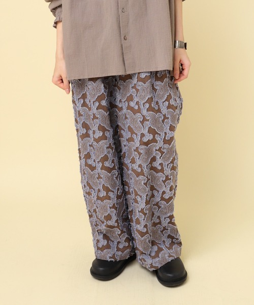 RNA-N(アールエヌエーエヌ)の「R4337 ペイズリーカットJQパンツ(その他パンツ・レディース・ブラック/グレイッシュベージュ/オフホワイト・FREE)」の8枚目の写真