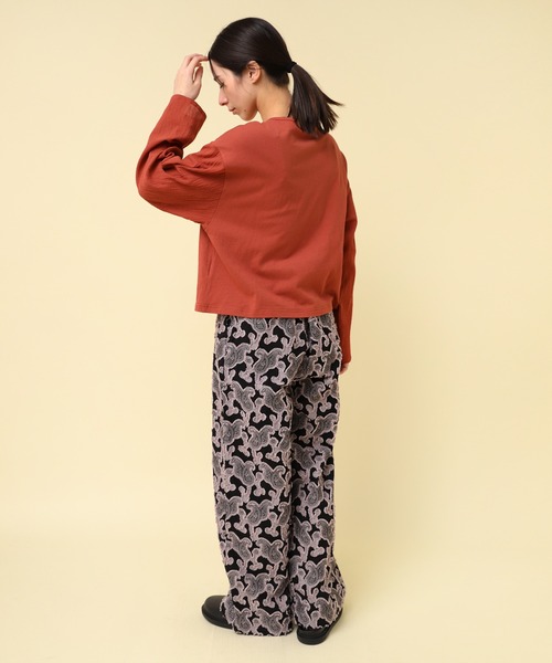 RNA-N(アールエヌエーエヌ)の「R4337 ペイズリーカットJQパンツ(その他パンツ・レディース・ブラック/グレイッシュベージュ/オフホワイト・FREE)」の12枚目の写真