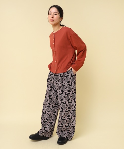 RNA-N(アールエヌエーエヌ)の「R4337 ペイズリーカットJQパンツ(その他パンツ・レディース・ブラック/グレイッシュベージュ/オフホワイト・FREE)」の13枚目の写真