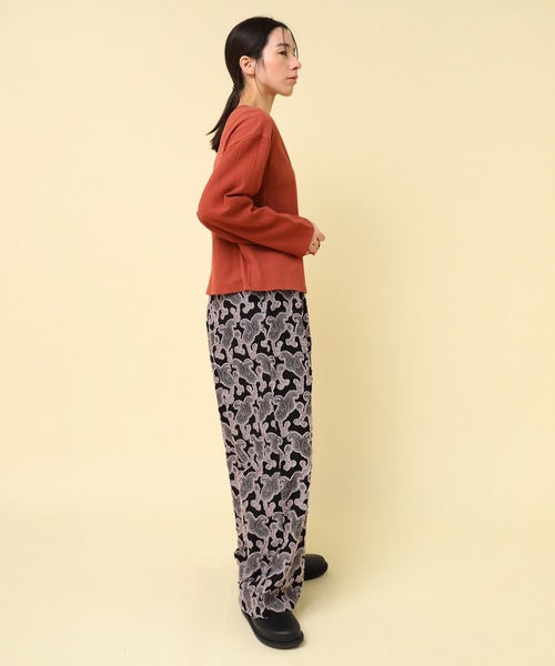 RNA-N(アールエヌエーエヌ)の「R4337 ペイズリーカットJQパンツ(その他パンツ・レディース・ブラック/グレイッシュベージュ/オフホワイト・FREE)」の16枚目の写真
