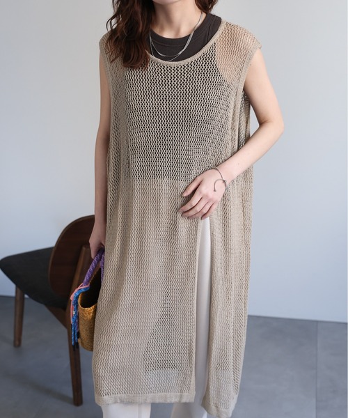 国内発送★Sabo Skirtリブメッシュニットバンドゥーワンピース ステッチリボンニットロングワンピース – Darich (ダーリッチ)