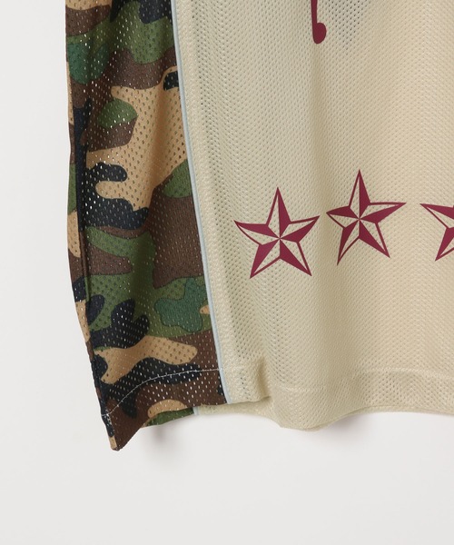 セール】【UNISEX】HOODHOOD／CAMOメッシュT（Tシャツ