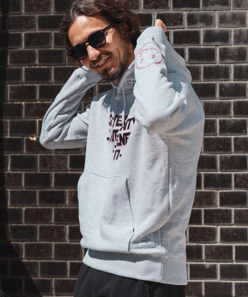 seventy seven(セブンティセブン)の「mpa3772-middle onz sweat P-O hoodie(77universe) パーカー(パーカー・メンズ・ホワイト/ブラック/アッシュ・S/M/L/XL)」の12枚目の写真
