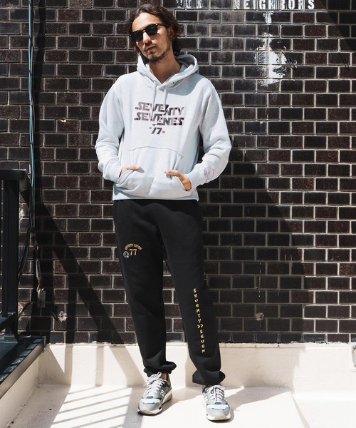 seventy seven(セブンティセブン)の「mpa3772-middle onz sweat P-O hoodie(77universe) パーカー(パーカー・メンズ・ホワイト/ブラック/アッシュ・S/M/L/XL)」の15枚目の写真