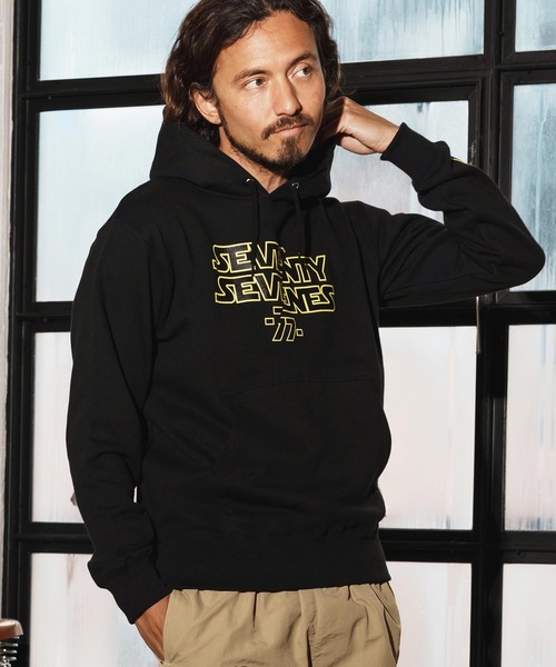 seventy seven(セブンティセブン)の「mpa3772-middle onz sweat P-O hoodie(77universe) パーカー(パーカー・メンズ・ホワイト/ブラック/アッシュ・S/M/L/XL)」の17枚目の写真