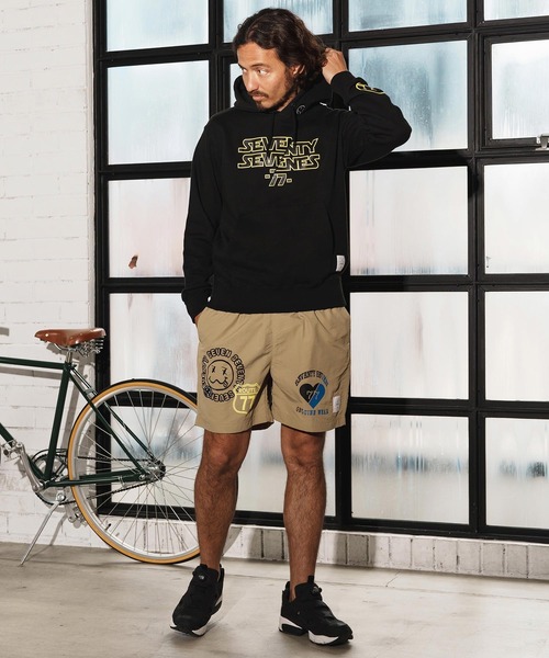 seventy seven(セブンティセブン)の「mpa3772-middle onz sweat P-O hoodie(77universe) パーカー(パーカー・メンズ・ホワイト/ブラック/アッシュ・S/M/L/XL)」の20枚目の写真