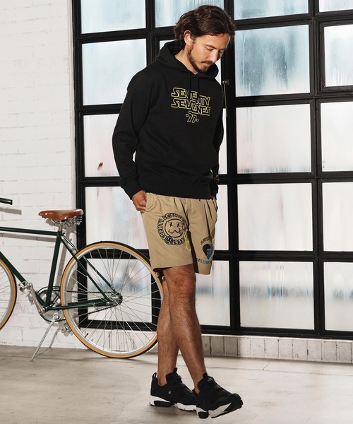 seventy seven(セブンティセブン)の「mpa3772-middle onz sweat P-O hoodie(77universe) パーカー(パーカー・メンズ・ホワイト/ブラック/アッシュ・S/M/L/XL)」の21枚目の写真