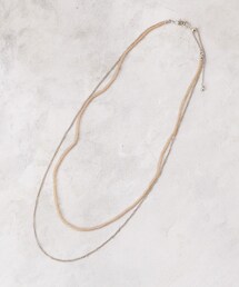 grove（グローブ）の「ビーズメタルチェーンネックレス（ネックレス）」