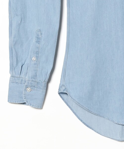 BRILLA per il gusto（ブリッラペルイルグースト）の「【別注】G.PICONE / デニム ワイドカラーシャツ（シャツ/ブラウス・メンズ・インディゴブルー/ライトブルー・39/37/38/40/41/42）」の6枚目の写真