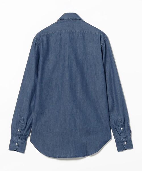 BRILLA per il gusto（ブリッラペルイルグースト）の「【別注】G.PICONE / デニム ワイドカラーシャツ（シャツ/ブラウス・メンズ・インディゴブルー/ライトブルー・39/37/38/40/41/42）」の9枚目の写真