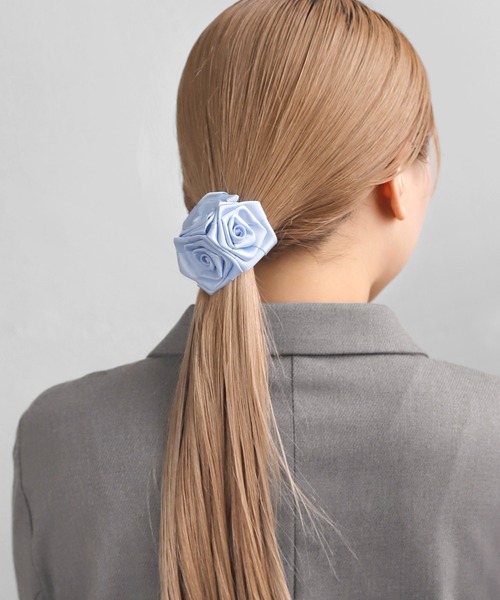 ローズリボンヘアゴム（ヘアゴム）｜ANEMONE（アネモネ）の