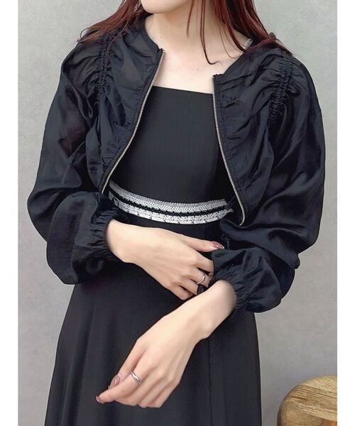 MERCURYDUO（マーキュリーデュオ）の「モチーフレーステープワンピース（ワンピース・レディース・オフホワイト/ブラック・SMALL/MEDIUM）」の17枚目の写真