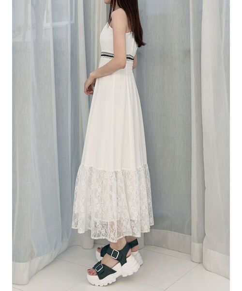 MERCURYDUO（マーキュリーデュオ）の「モチーフレーステープワンピース（ワンピース・レディース・オフホワイト/ブラック・SMALL/MEDIUM）」の21枚目の写真