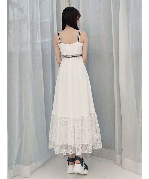 MERCURYDUO（マーキュリーデュオ）の「モチーフレーステープワンピース（ワンピース・レディース・オフホワイト/ブラック・SMALL/MEDIUM）」の22枚目の写真