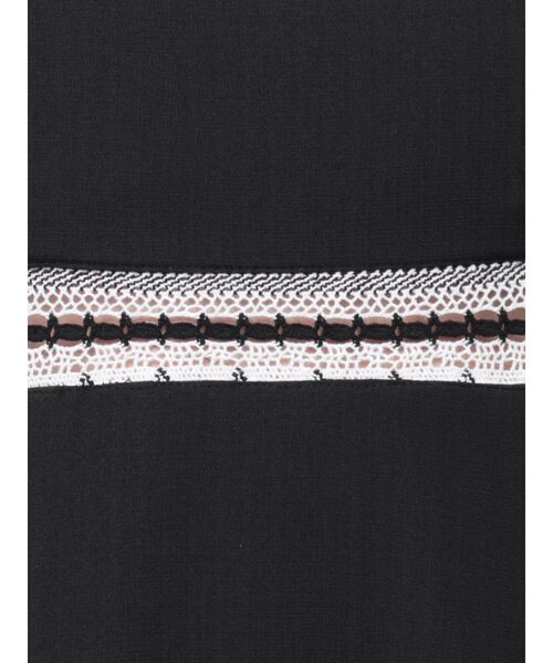 MERCURYDUO（マーキュリーデュオ）の「モチーフレーステープワンピース（ワンピース・レディース・オフホワイト/ブラック・SMALL/MEDIUM）」の8枚目の写真