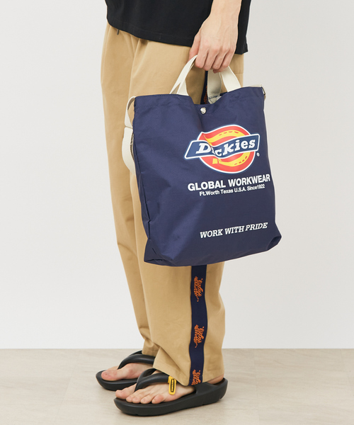 Dickies(ディッキーズ)の「【DICKIES/ディッキーズ】LOGO PRINT 2WAY SHOULDER BAG 80976300// 2wayショルダーパック/ロゴ/サブバッグ【WEB限定】(ショルダーバッグ・メンズ・ワイン/ブラック/グリーン/ネイビー・フリー)」の4枚目の写真